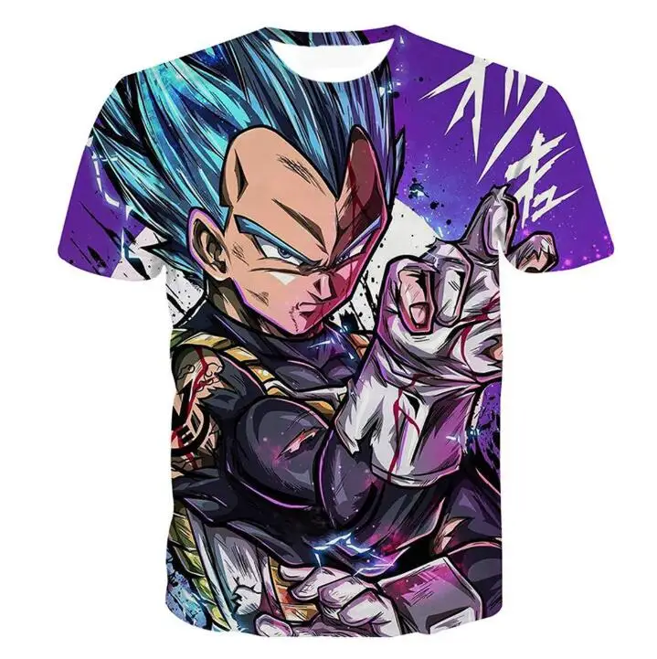 Супер Saiyan футболка с драконом и шариком для мужчин, летние футболки с драконом Z, забавные аниме, странные вещи, Детская 3d футболка Goku - Цвет: 5