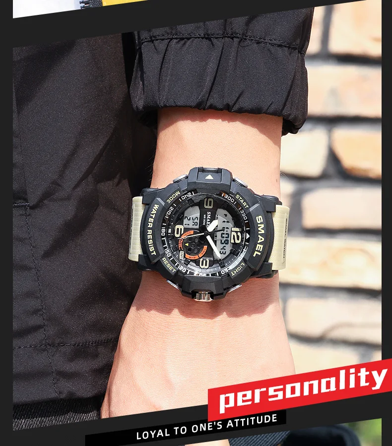 SMAEL Men Digital Watch Fashion Military Sport Wristwatch Waterproof Electronic Quartz Watches Relogio Masculino часы мужские