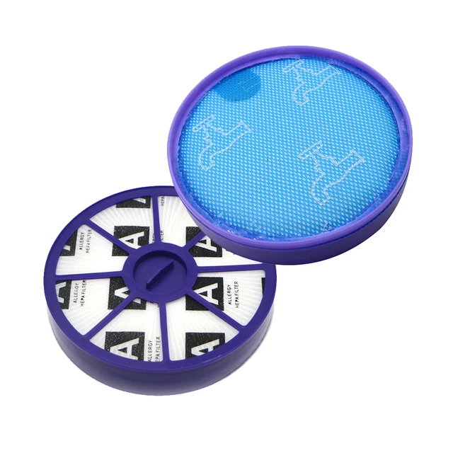 Lower Post Back HEPA Filter for Dyson DC05 DC08 DC19 DC20 DC21 DC29 Series Lifetime MEMA Filter Washable Replacement plum