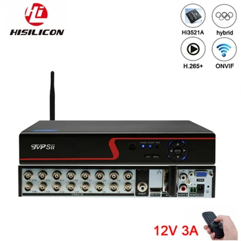 

Red Panel Hi3521D 16 Channel 1080N H.265+ 16CH/8CH 6 in 1 Wifi Hybrid Coaxial XVI NVR CVI TVi AHD CCTV DVR