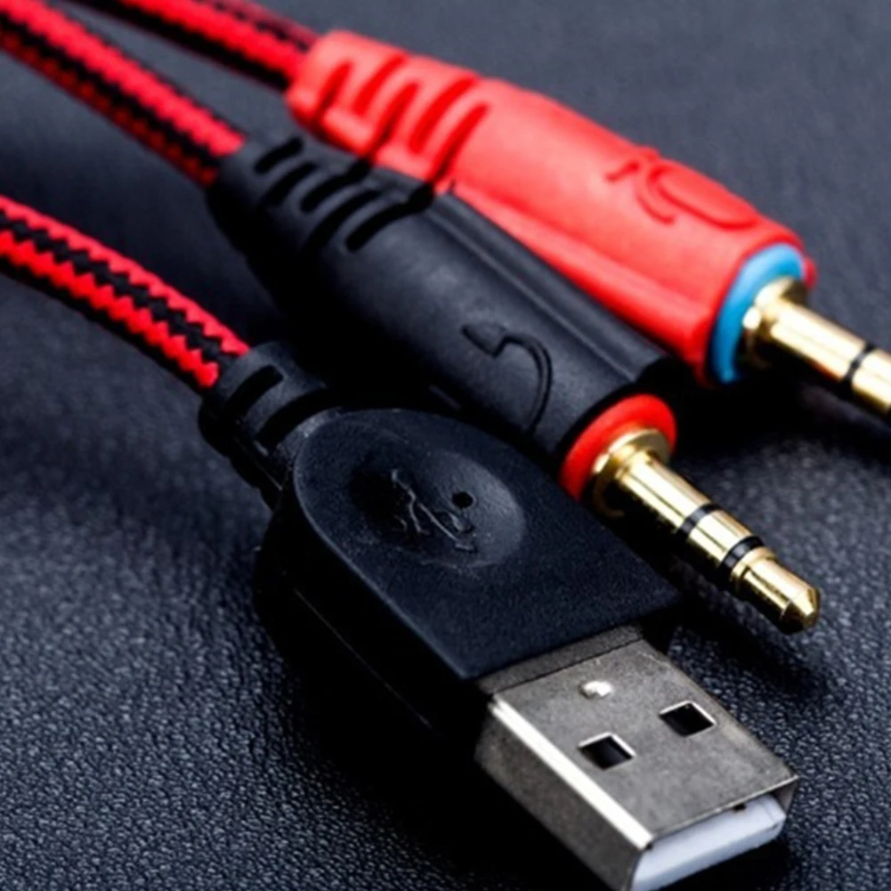 Универсальный 3,5 мм USB проводной светодиодный мягкий объемный игровые стереонаушники Регулируемый ПК гарнитура для ноутбука с микрофоном