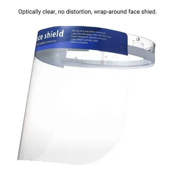 

Protective Respirator PVC Lightweight Transparent Face Shield Anti-pollution Anti-splash Isolation Protective Mask 2 Piece