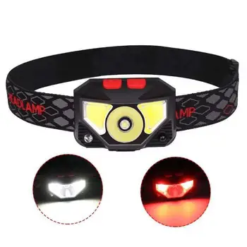 

LED Headlamp Flashlight USB Rechargeable Waterproof Sensor Head Light for Outdoor Fishing Camping
