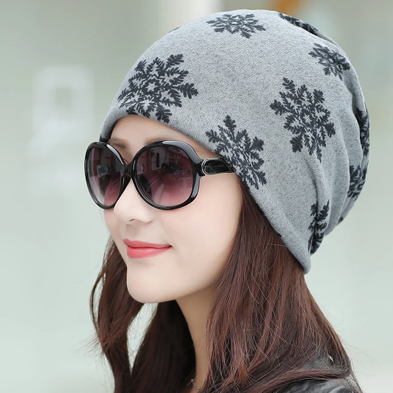Longkeader, роскошные брендовые зимние шапки для женщин, головной убор, шапка со снежинками, шарф, шапка s Gorros mujer