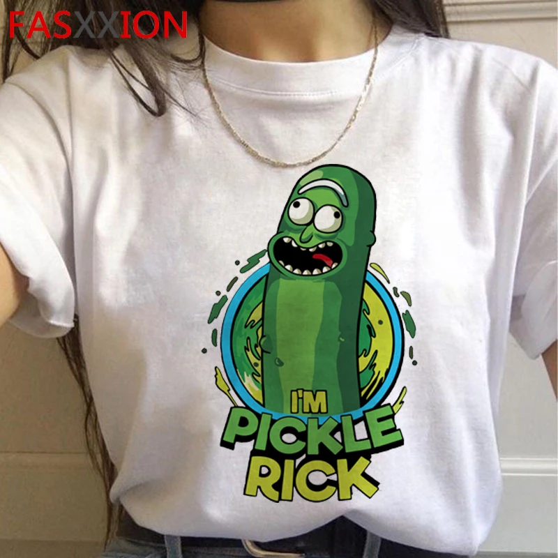 Rick and Morty Funny Cartoon Harajuku T Shirts Women Ricky N Morty Ullzang T-shirts Grunge 90s Tshirts Aesthetic Top Tees Female