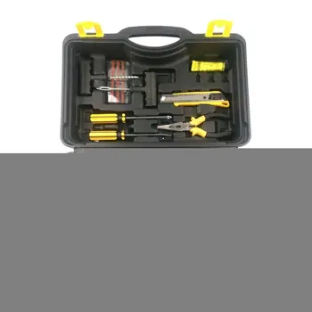 

BY-261 12V Car Tyre Inflator Double Cylinder Air Compressor Metal Tire Inflator High Pressure Air Pump with Tools Suitcase