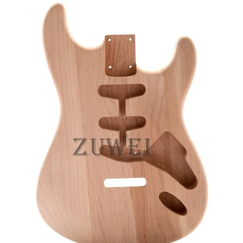 2021 Top Quality New ST Guitar Alder Body 3S Routing UnFinish Uncluding Any of Parts Tremolo Bridge | Спорт и развлечения