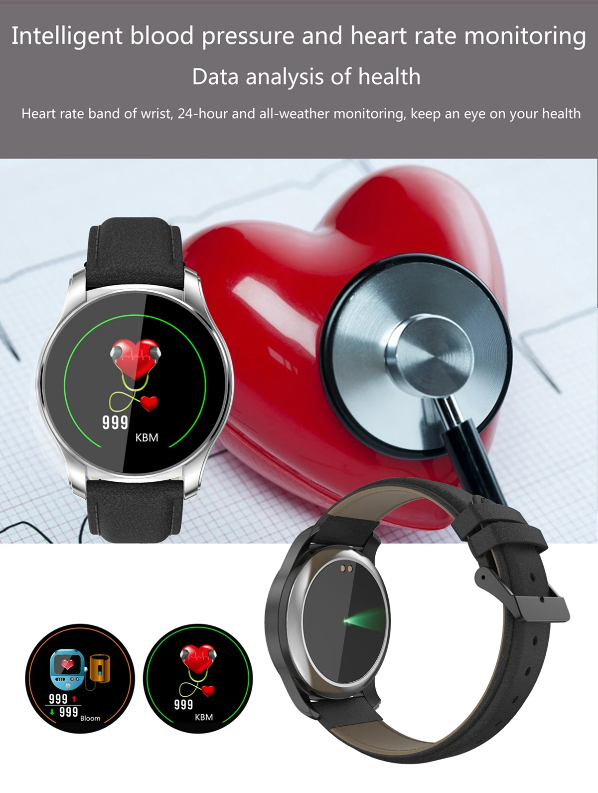 Новые умные часы для мужчин 3D динамический UI smartwatch кровяное давление пульсометр ECG модные спортивные умные часы