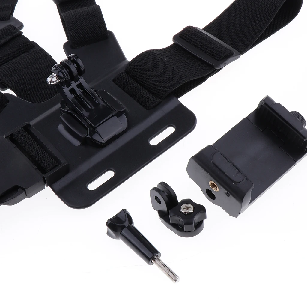 Adjustable Chest Body Harness Phone Clip Holder Mobile Phone Chest Mount Harness Strap Holder for iPhone for Huawei for Xiaomi