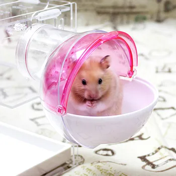 

Mini Round External Bathroom for Pet Hamster Cage Travel Warm Bags Cages Guinea Pig Carry Pouch for Chihuahua Cat Accessories