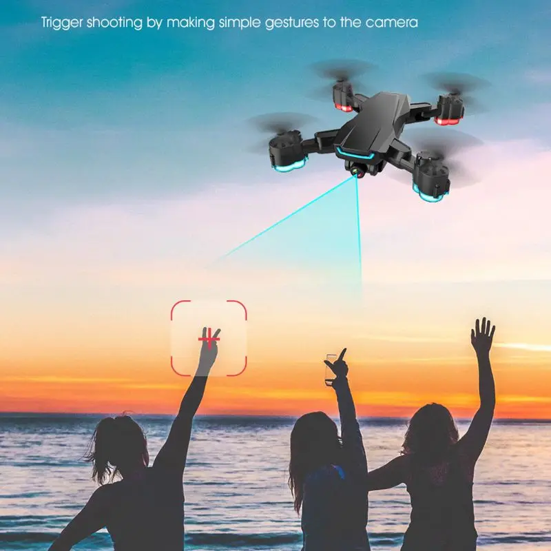 Радиоуправляемый Дрон XD101 Дрон 1080P 4K WiFi FPV Дрон однокнопочный возвратный Квадрокоптер Радиоуправляемый вертолет