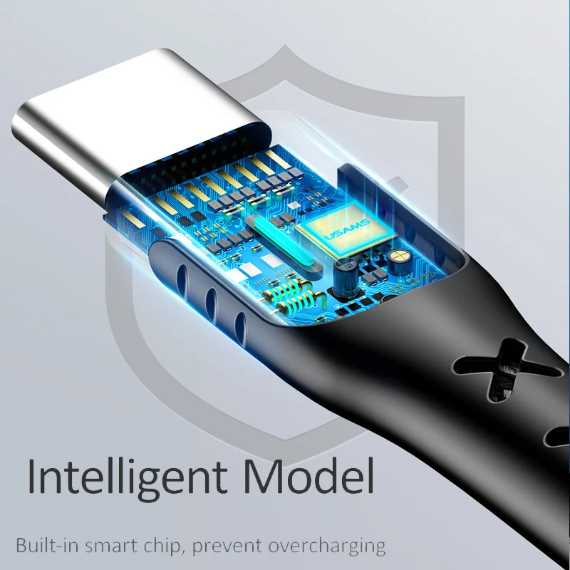 USAMS кабель для быстрой зарядки USB C 5А типа Huawei P10 P20 P30 Mate 9 10 20 смарт Type C|Кабели