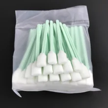 50 шт. тампоны для чистки печатающих головок для Epson Roland Mimaki Mutoh все Широкоформатные растворители принтер печатающая головка спонжи-палочки тампоны Пена