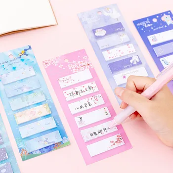 

36 pcs/lot Unicorn Sakura N Times Memo Pad Sticky Notes Index Bookmark Stationery Label Stickers School Supplies Notepad
