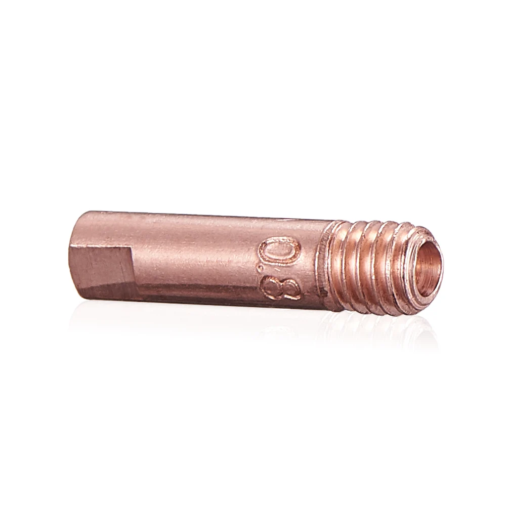 

QHTITEC 15AK MB15 MAG MIG Welding Torch Contact Tip 0.8 M6x25mm Gas Diffuser Connector Holder Torch Contact Welding Nozzle