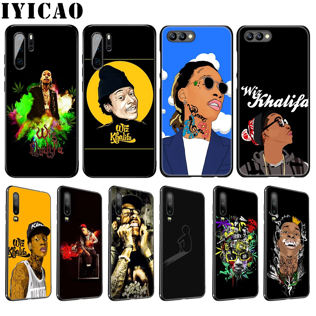 Мягкий чехол IYICAO Wiz Khalifa Rapper для huawei P30 P20 Pro P10 P8 P9 Lite Mini 2017 P Smart Z Plus 2019 |