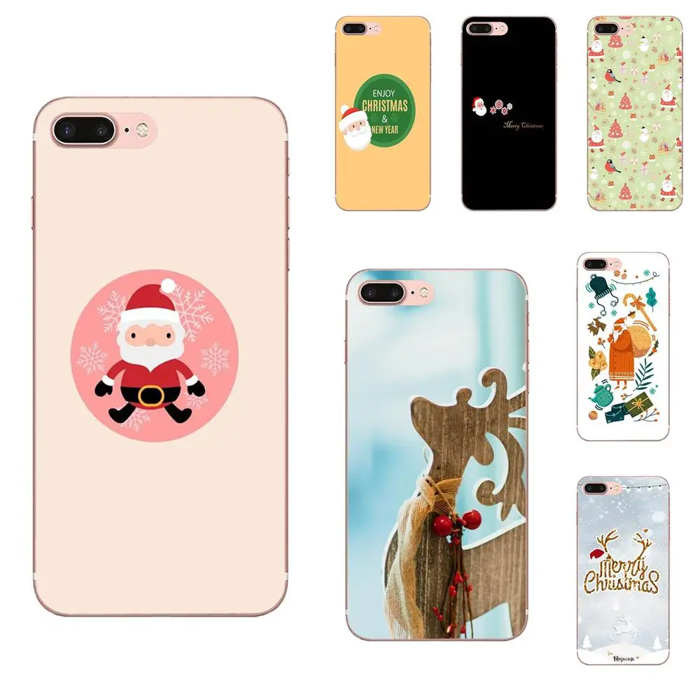 Christmas Tree Elk Snowman High Quality For Samsung Galaxy Note 8 9 10 Pro S4 S5 S6 S7 S8 S9 S10 S11 S11E S20 Edge Plus Ultra | Мобильные