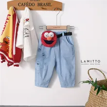 Lmt0606 г. Осень-зима, новые продукты, Детская сумка zhimajie, брюки из джинсовой ткани