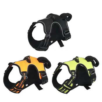 

Dog Harness with Lifting Handle Adjustable Easy-to-control Chest Strap Leash Pet