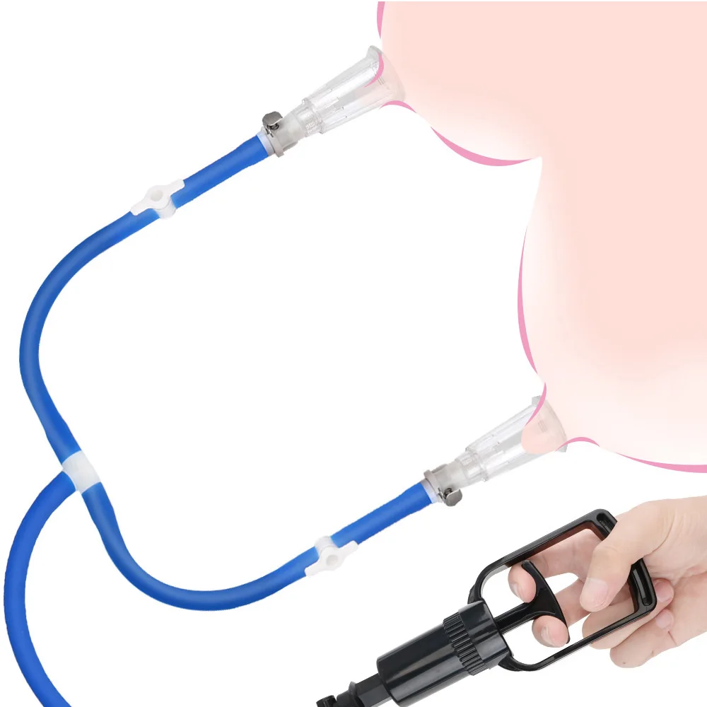 Hand Held Vacuum Pumps Clitoris Stiumulator Nipple Enhancement Breast Enlarger Sucking Massager Sex Toys For Woman Erotic Shop