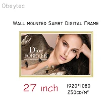 27 inch wifi digital photo frame, android system, FHD,Smart advertising display OBKY-MY270Ah