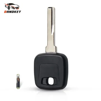 

Dandkey Transponder Chip Auto Car Key Case Shell With ID48 ID44 Chip Fob Cover Uncut HU56R Blade For VOLVO S40 V40 S60 S80 XC70