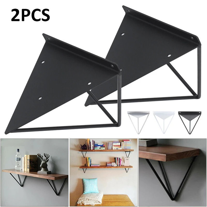 Terminologie instinct Gemengd 2 stuks industriële wandplank steun beugel metalen prisma opslag planken  monteren thuis kantoor decors|Haakjes| - AliExpress