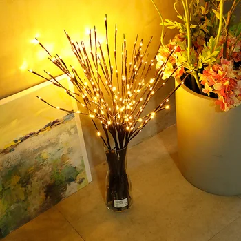 

Simulation 20 Bulbs Willow Branch Lights Wedding Decorations for Home Garland Christmas Decorations for Home Navidad 2020 Natal