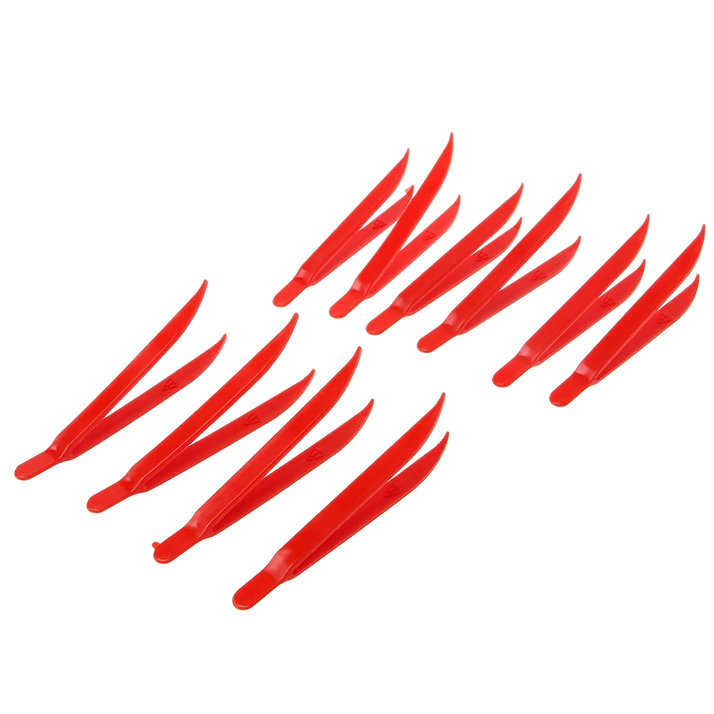 

10pcs Plastic Anti-static Tweezer Tweezers Heat Resistant Maintenance Repair Tool Drop Ship Support