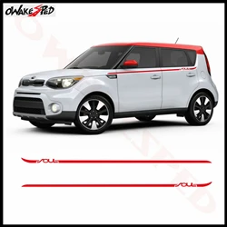 Car-Body-Sticker-Side-Stripes-Graphics-Vinyl-Decals-Waist-Line-Decor-Stickers-For-Kia-Soul-2008