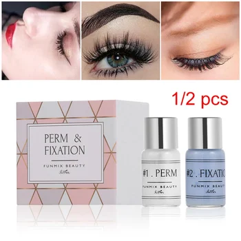 

2Pcs 5g Makeup Eyelash Perming Eyelashes Curling Fixation Agent Kit Eye Lashes Perming Lift Curler Curl Perm Non-stimulating