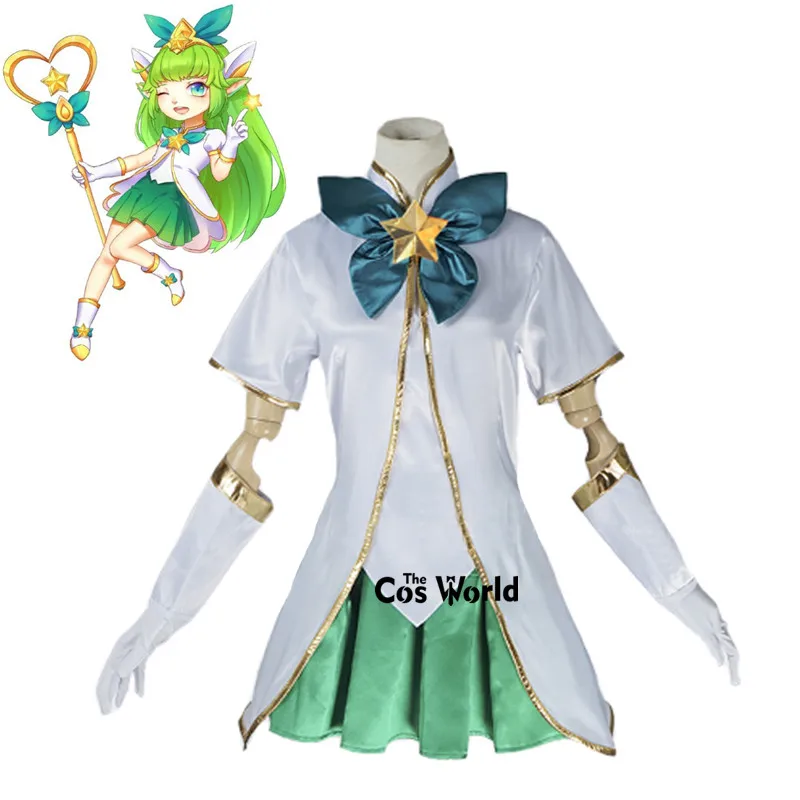 LOL Magical Girl Lulu the Fae колдунья платье униформа наряд игры маскарадные костюмы |