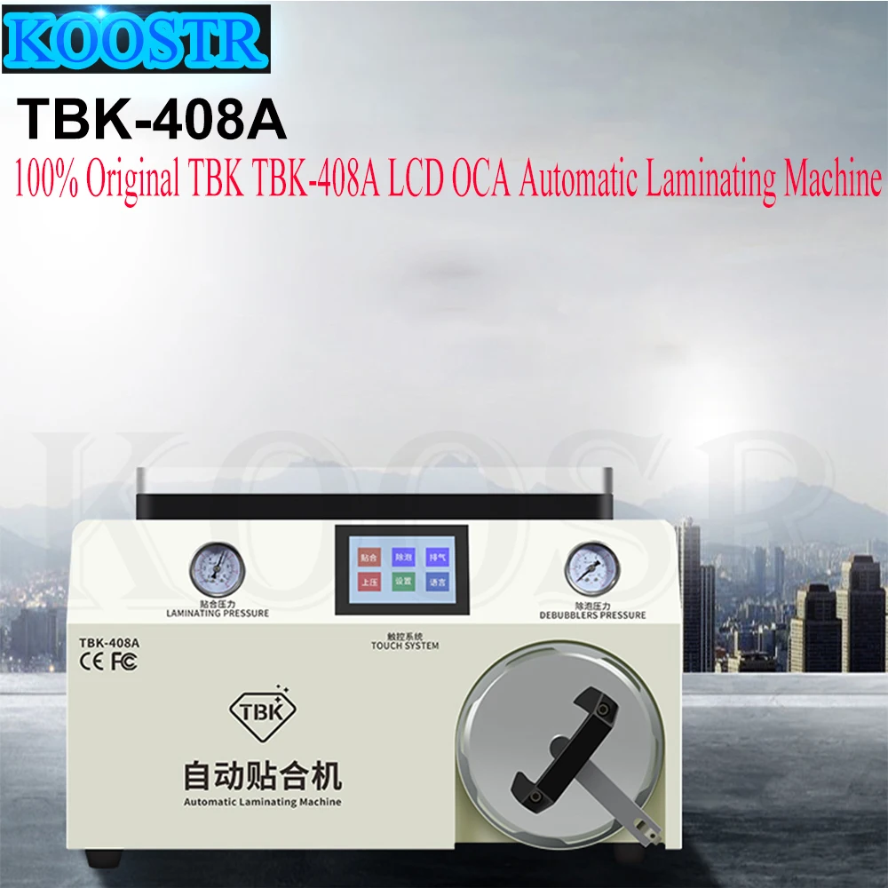 100% Оригинальный TBK TBK-408A LCD OCA автоматический Ламинирующий аппарат дебарботер с