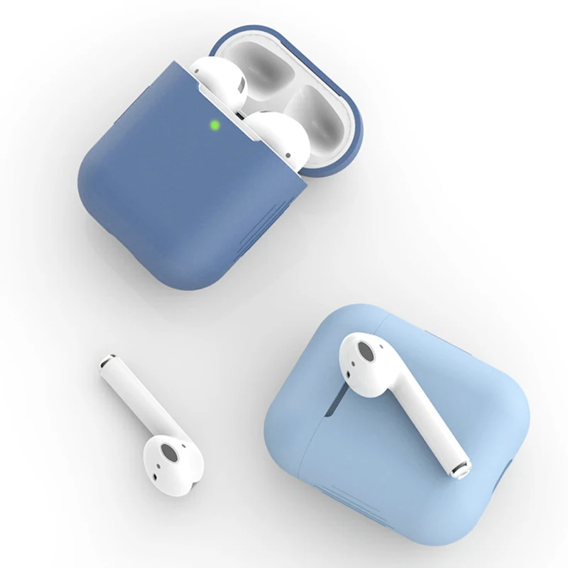 Силиконовый ТПУ чехол для беспроводных наушников 1 шт. Bluetooth AirPods защитный