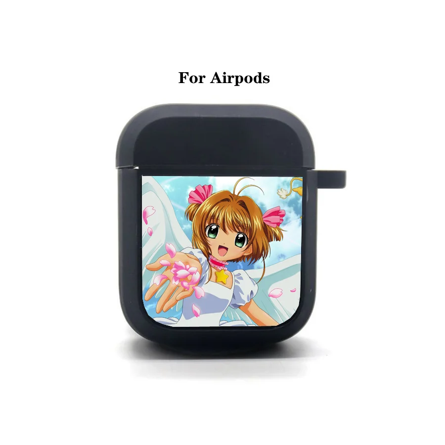 

Anime Cardcaptor Sakura AirPods 2 case Cover Apple AirPods 2 Earphone bag Soft Silicone Bluetooth Protective Earphone Case