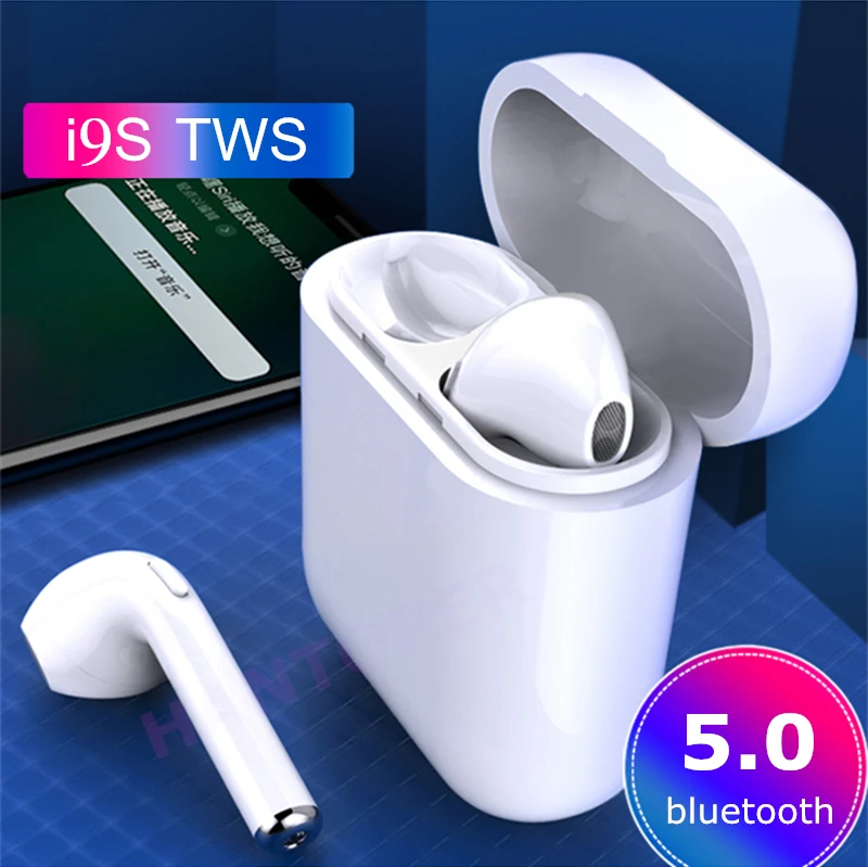 I9S TWS беспроводные наушники Портативный 5,0 Bluetooth невидимая гарнитура вкладыши для всех смартфонов iphone Xiaomi Andorid