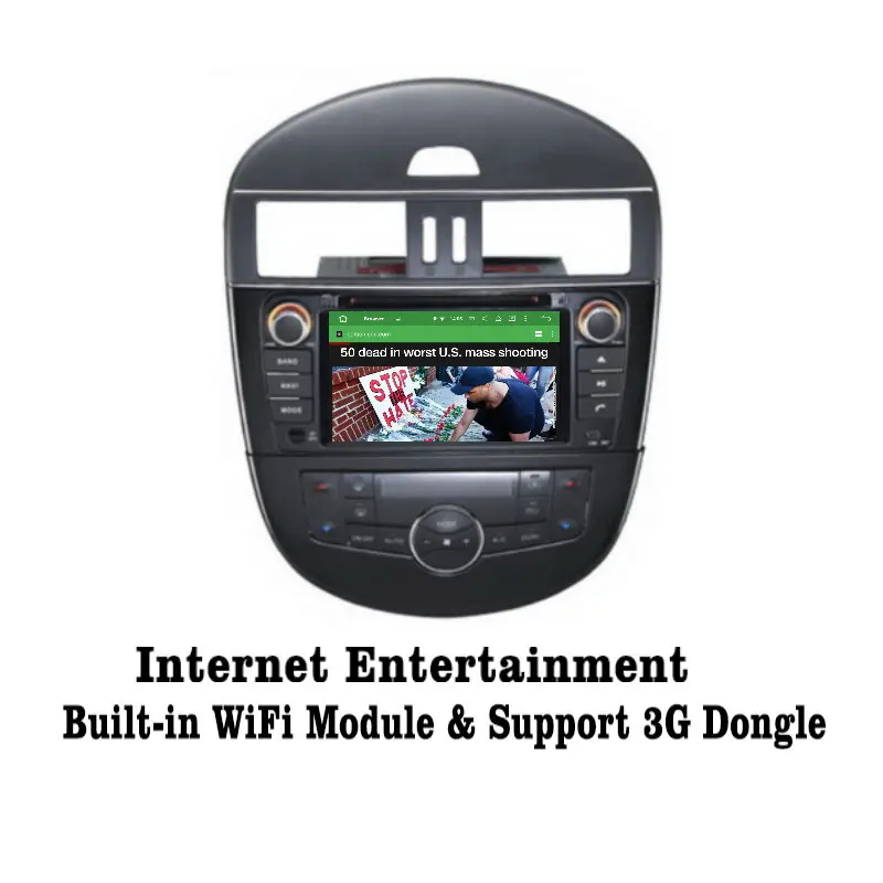 Liislee Android 7 1 2G RAM для Nissan Tiida / Pulsar автомобильное радио Аудио Видео Мультимедиа DVD
