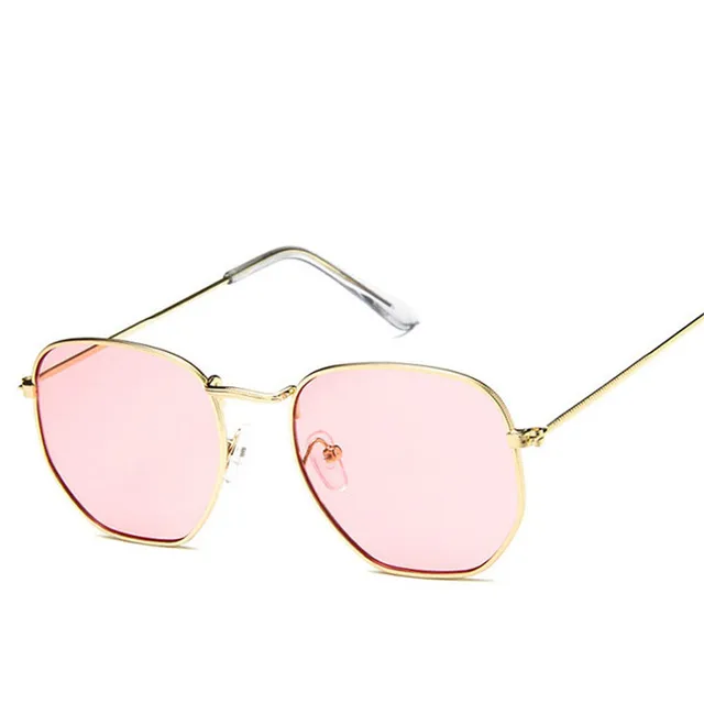 LeonLion 2021 Metal Classic Vintage Women Sunglasses Luxury Brand Design Glasses Female Driving Eyewear Oculos De Sol Masculino GoldOceanPink