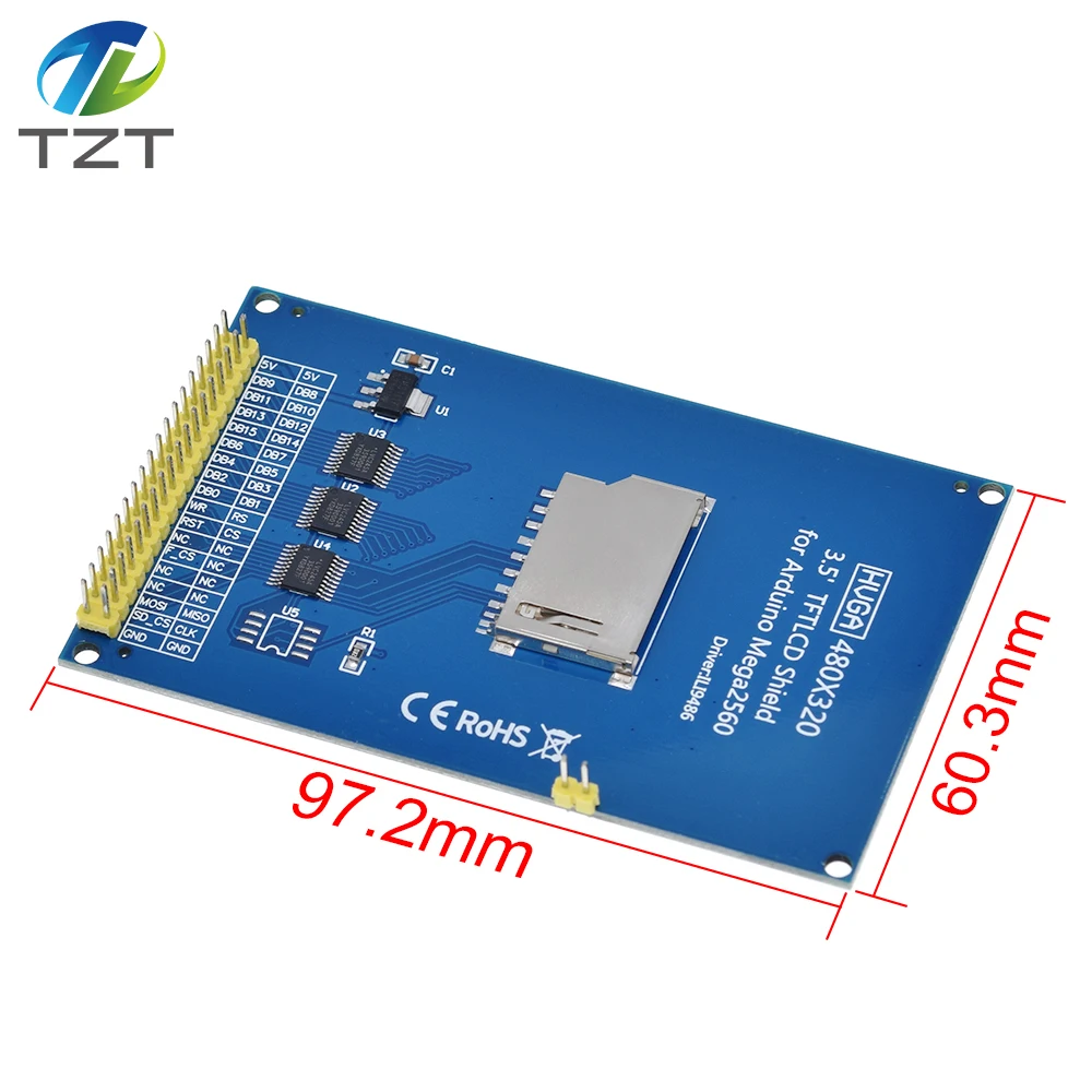 TZT 3,5 дюймовый TFT ЖК-экран модуль Ultra HD 320X480 для Arduino MEGA 2560 R3 платы