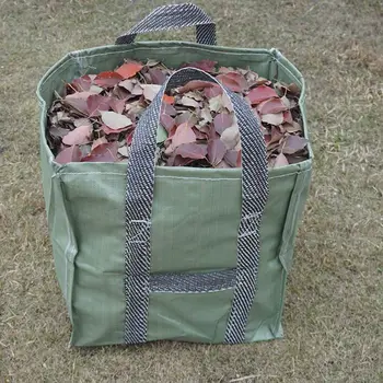 

252L Reusable Garden Leaf Bag Reusable Folding Gardening Container with Handles