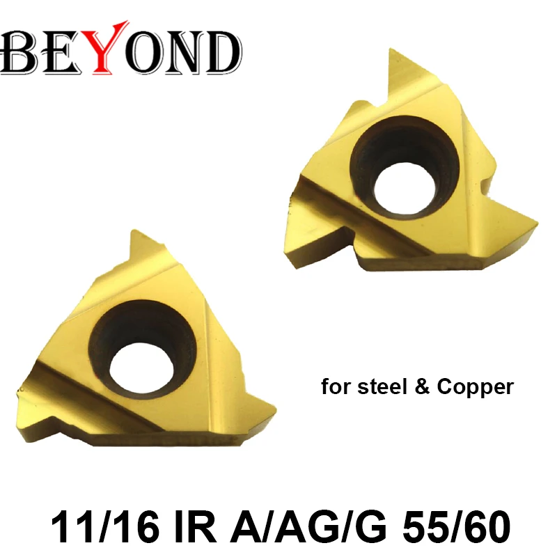 BEYOND Turning Tool 11IR 16IR A55 AG55 G55 A60 AG60 G60 BYM11 10pcs Internal Threading Carbide Inserts Lathe Cutter CNC | Инструменты