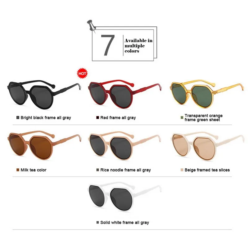 Round Frame Candy Color Cat Eye Sunglasses Women Retro Sun Glasses Trend Outdoor Streetwear Lovely Female Driving Eyeglasses big frame sunglasses