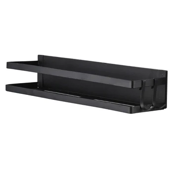

Laundry Room Magnetic Sidewall Refrigerator Shelf Single Layer No Drilling Home Space Saving Multifunctional Stainless Steel