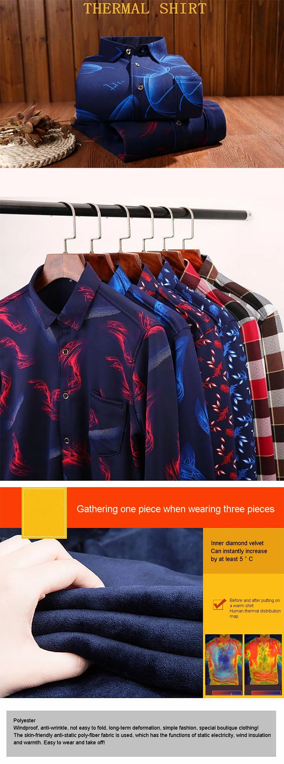 Модные мужские зимние теплые плюшевые облегающие рубашки, 12 цветов, полосатая клетчатая рубашка с принтом для мужчин, Повседневная Ретро одежда, размер M-3Xl