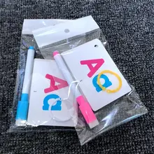 27 pces alfabeto carta tracing cartão letras educacionais ler escrever aprendizagem alfabeto com uma caneta presente pré-escolar