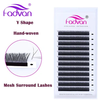 

High-end Y Shape Eyelash Extension Hand-woven 0.07mm False Eyelashes Makeup Lashes Japanese-style Mesh Surround Lash