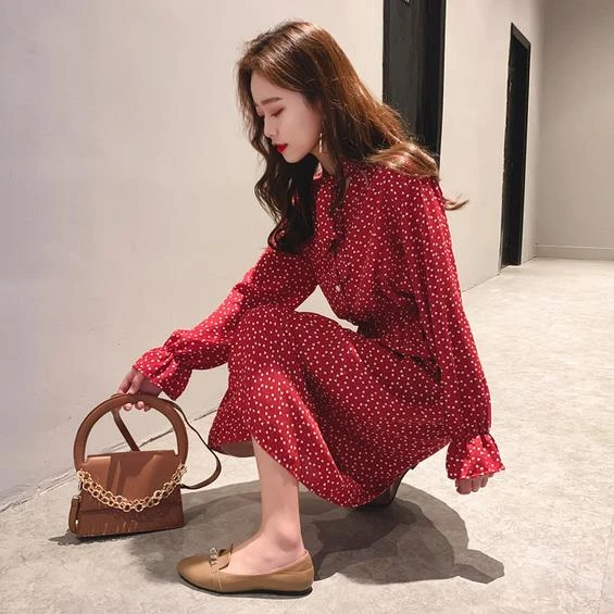 vestido chique vermelho