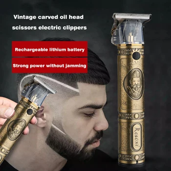 

Men's Electric Hair Clipper Trimmer Beard Cutter Haircut Cutting Machine Barber Tools for Household Hair Cutting Ornament Adult