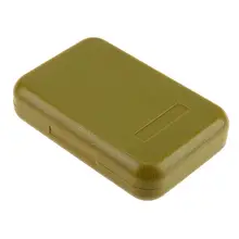 Mini Portable Fishing Tackle Box Waterproof ABS Plastic Foam Fly Fishing Lure Bait Hook Tackle Storage Case Large Green