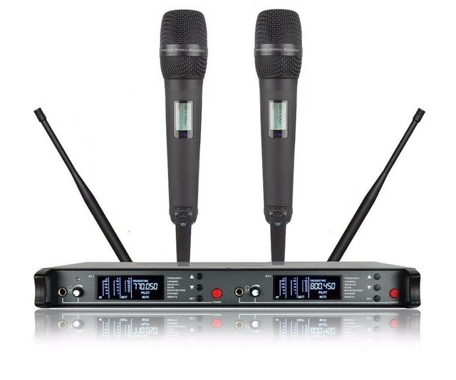 Bolymic Dual Wireless Microphone UHF Diversity 2 SKM9000 Handheld  Microphone System Black For Sennheiser Wireless System - AliExpress